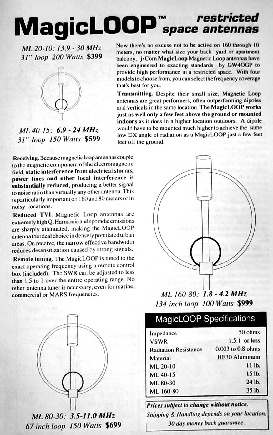 Gymnast Huidige industrie j.com MagicLoop Magnetic Loop Antennas